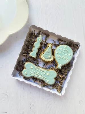 Biscuits artisanaux - Anniversaire chien