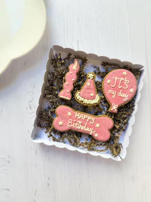 Biscuits artisanaux - Anniversaire chien