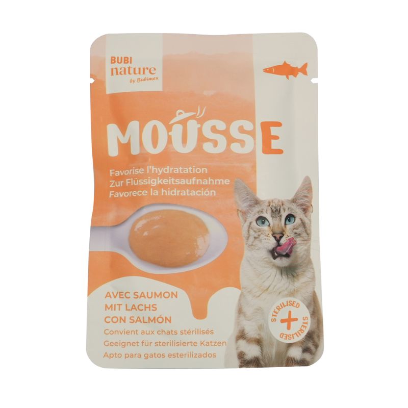 Mousse chat - 50g - Boeuf ou Saumon