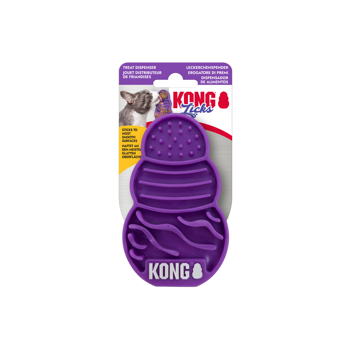 KONG® Licks Kitty - Tapis à Lécher pour Chat - S 12 cm