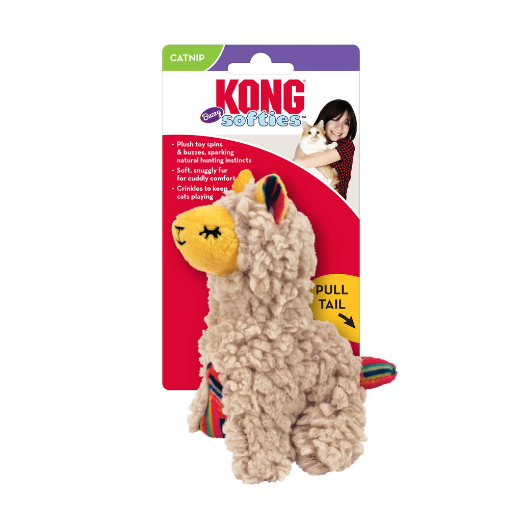 KONG® Softies Buzzy Llama - Peluche Lama pour Chat 🦙