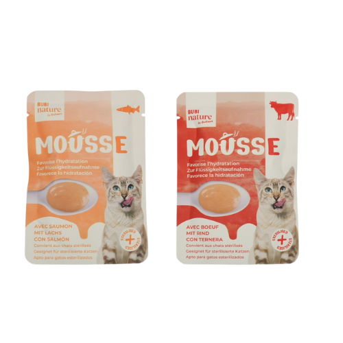 Mousse chat - 50g - Boeuf ou Saumon