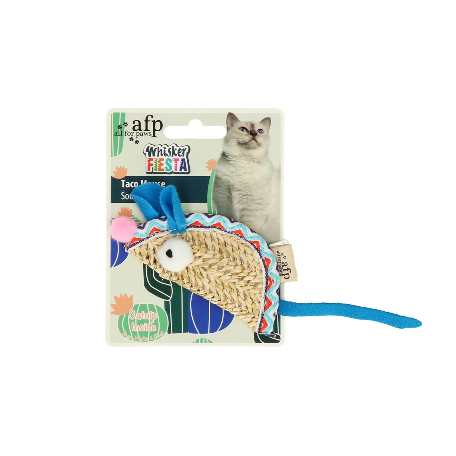 Souris Taco – Jouet Herbe à Chat | Design Taco Rigolo 🌮
