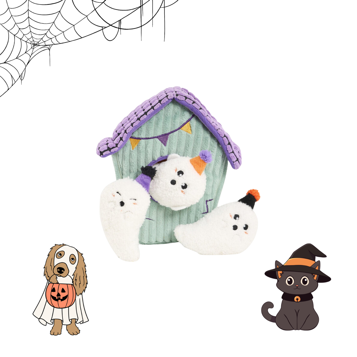 Maison Hantée 🏚️ – Peluche de Fouille - Édition Halloween 🎃