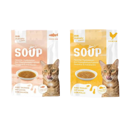 Soupe pour chat - Saumon ou Poulet