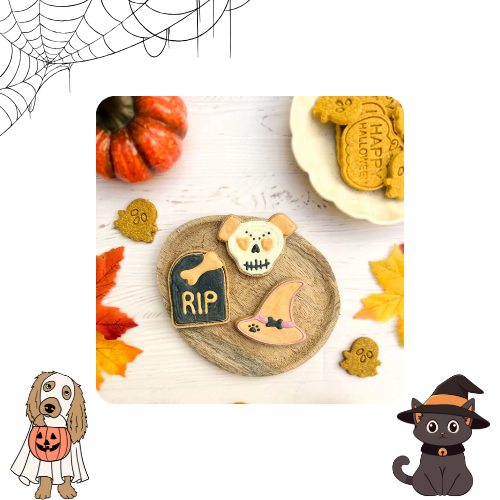Halloween 🎃 - Biscuits artisanaux avec glaçage (banane)