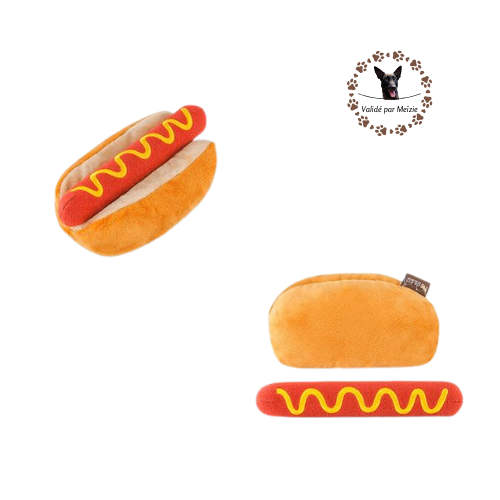 Hot Dog - Peluche d'occupation - Mini ou Maxi