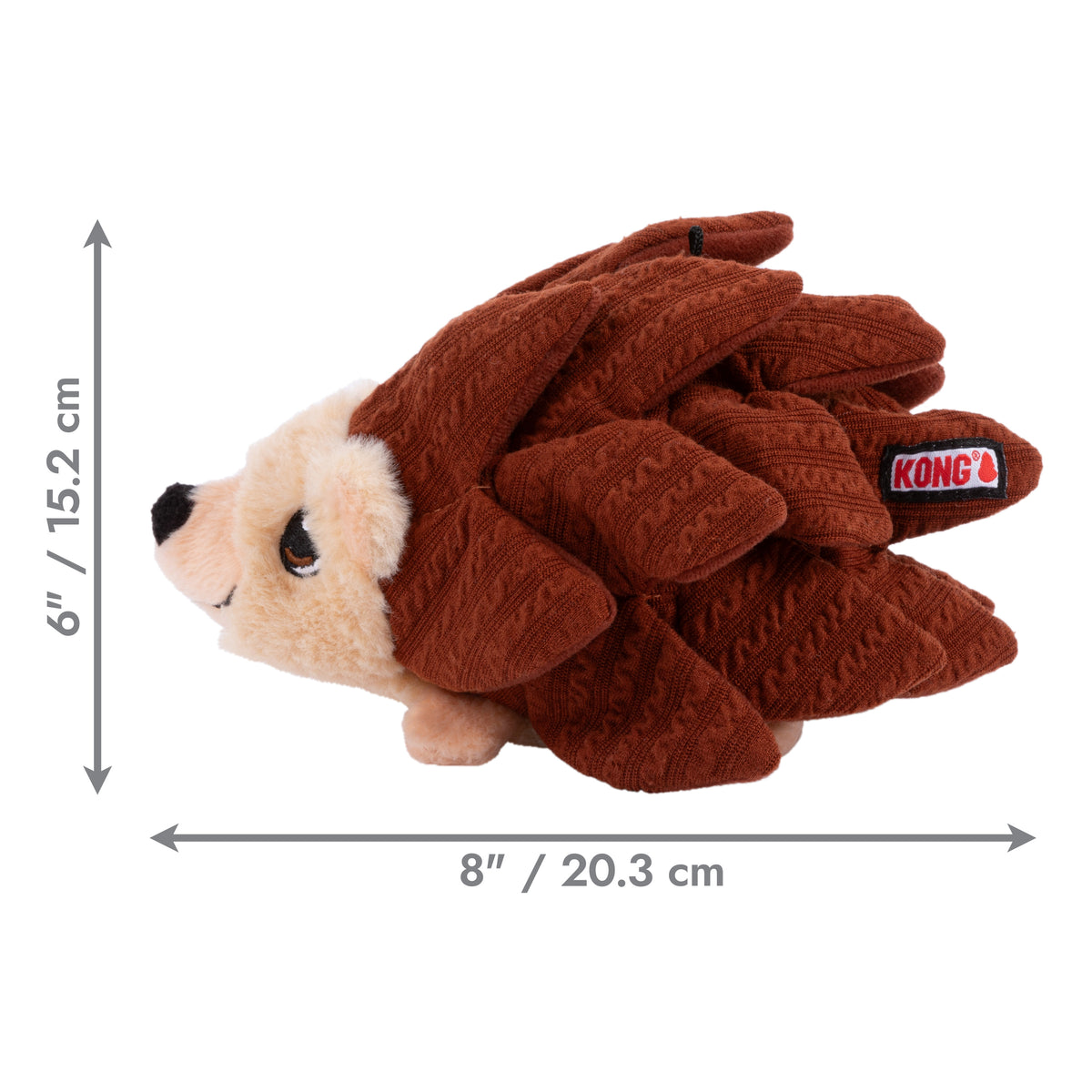 Peluche de Fouille KONG® 🦔 Simon le Hérisson & 🐔 Coquette la Poule