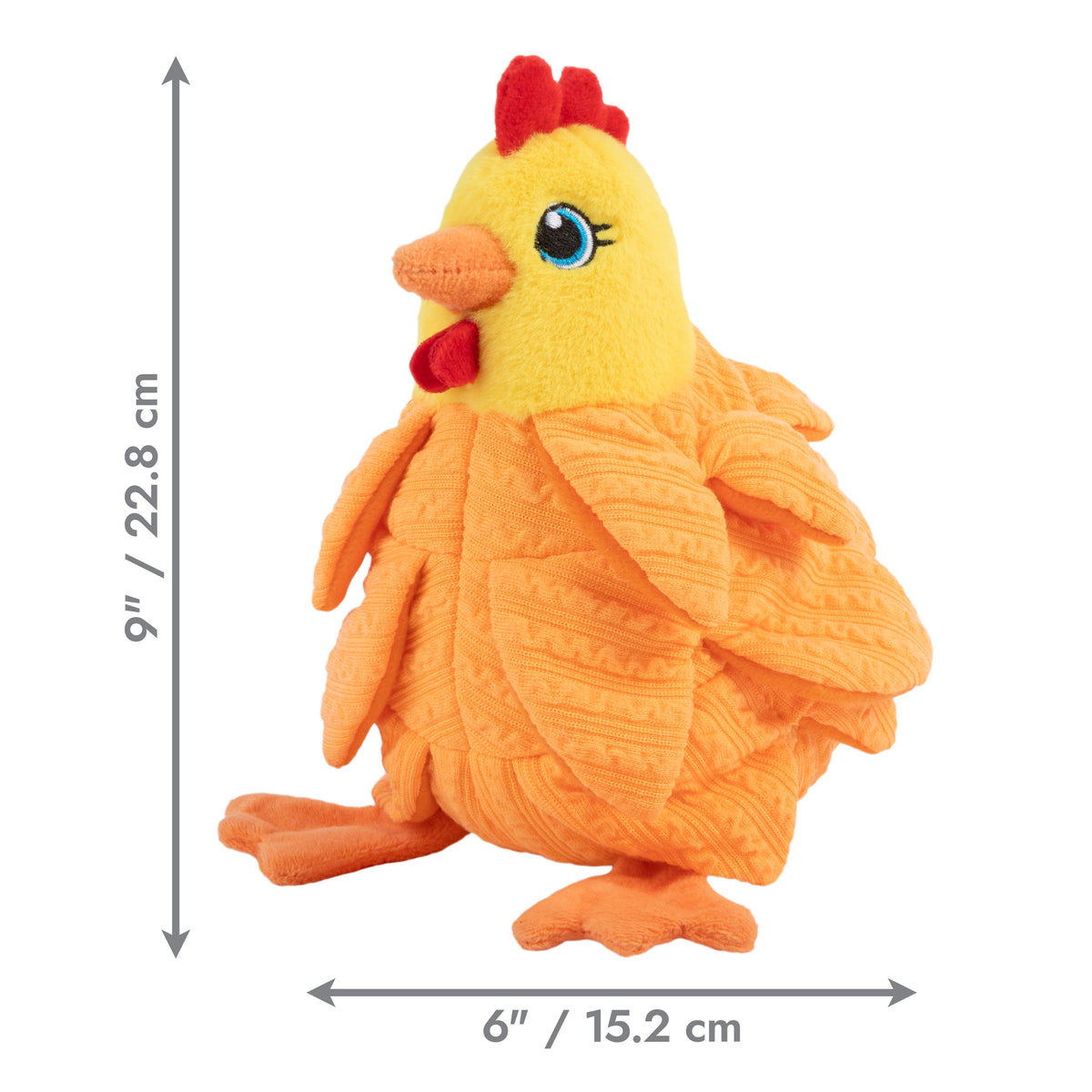 Peluche de Fouille KONG® 🦔 Simon le Hérisson & 🐔 Coquette la Poule