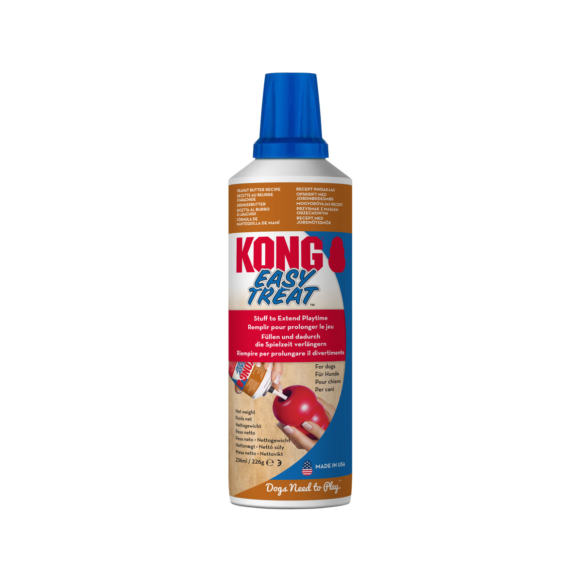 KONG® Easy Treat - Pâte Beurre de Cacahuète - 230g