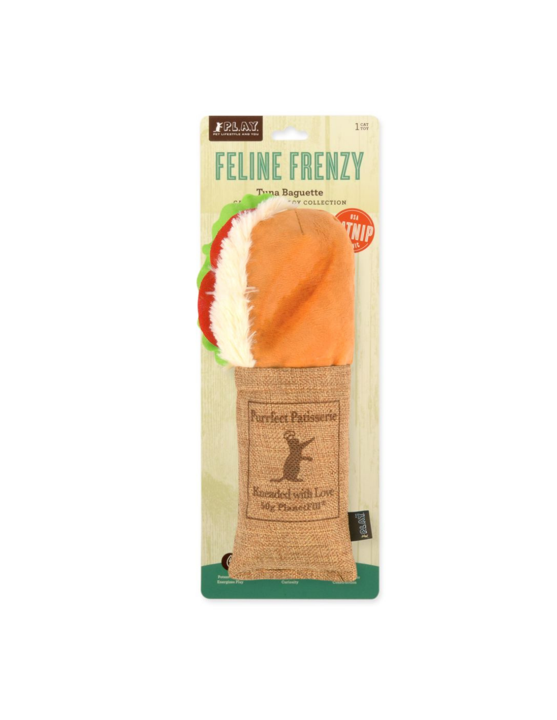 Chat - Peluche sandwich au thon